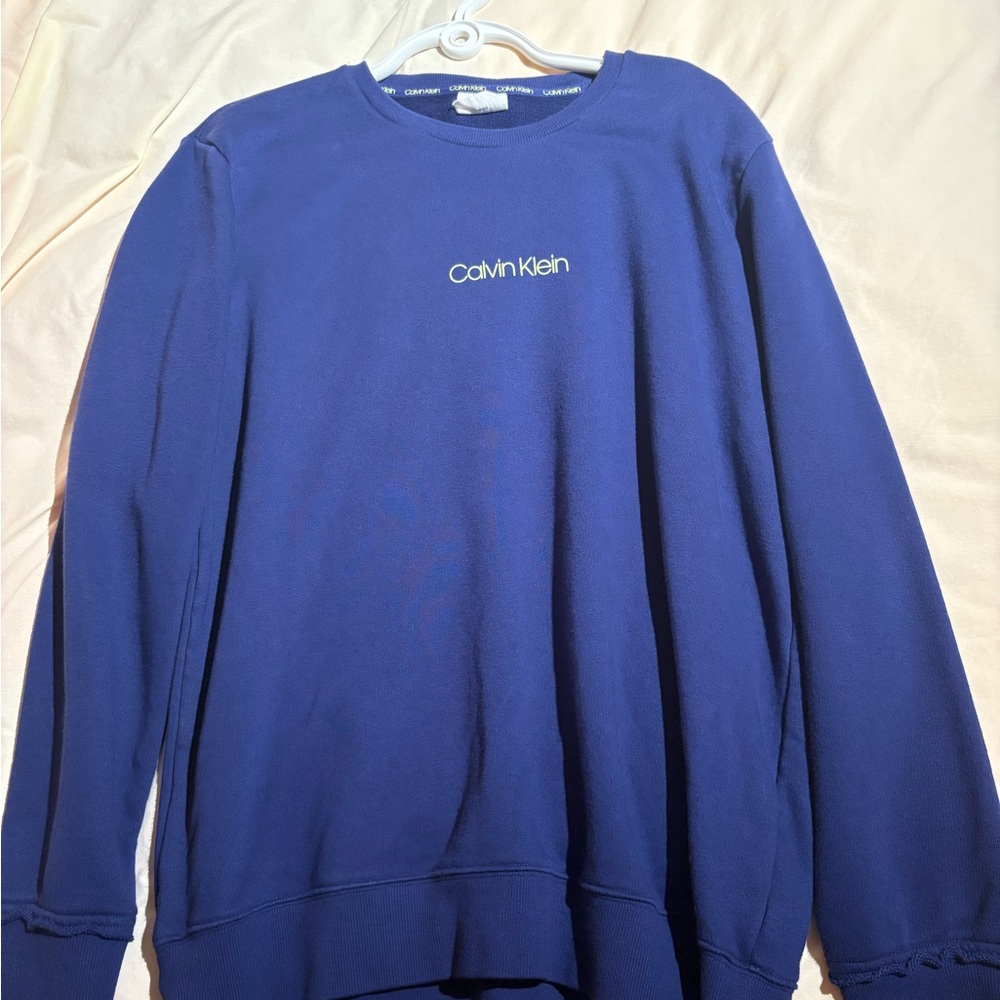 Calvin Klein Blue Crewneck Sweater